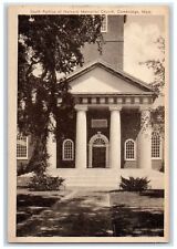c1940's South Portico Of Harvard Memorial Church Exterior Cambridge MA Postcard picture