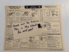 AEA Tune-Up Chart System 1936 Oldsmobile Eight Model L-36  121