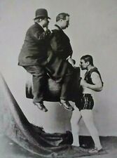 POSTCARD / HARROUN & BIERSTADT / Strongman Signor Lawanda, iron-jawed man 1886 picture