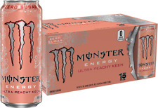 Monster Energy Ultra Peachy Keen, Sugar Free Energy Drink, 16 Oz (Pack of 15) picture