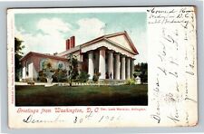 Scenic Greetings, General Lees Mansion, Washington DC c1904 Vintage Postcard picture