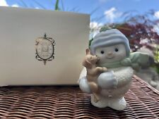 Lenox Classics Playful Snowman & Puppy Dog Figurine with Original Box Packaging picture