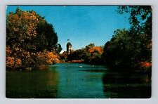Winnipeg Manitoba-Canada, Assiniboine Park, Duck Pond, Antique Vintage Postcard picture