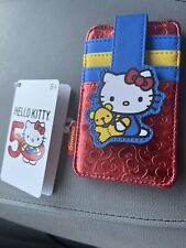 NWT, Loungefly Hello Kitty 50th Anniversary Metallic Card Holder picture