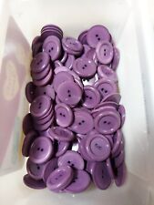 Buttons Lot Plastic Sewing Crafts  Purple 145 PCS picture