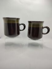 Vintage (Set Of 2) Franciscan Madeira Coffee Mugs Cups, Brown & Green/Marked picture