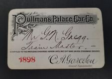 1898 Pullman's Palace Car Co. Annual Pass picture