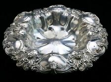Gorham Berry Serving Bowl Sterling Silver Hand Chased Repoussé 11in Vintage picture
