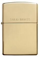 Zippo Solid Brass Engraved 254 High Polish Brass picture