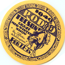 Mid Winter SHOW & RODEO ~TUCSON - ARIZONA~ Great Old Luggage Label, 1940 picture