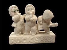 RARE VTG 2003 Department 56 Snowbabies “I Love Rock & Roll” Large Figurine picture