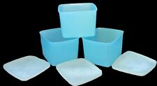 (3) Vintage Tupperware Blue Refrigerator Freezer Containers  #312 picture
