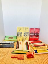 Rare Vintage Eberhard Faber Microtomic Draft Pencils Lot 1950 & More Read picture