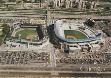 Chicago White Sox Comiskey Park's 'Side-by Side' Baseball Stadium 5x7 Postcard picture