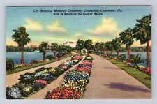 Clearwater FL-Florida, Memorial Causeway, Gulf of Mexico, Vintage Postcard picture