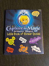 2004 Little Book of Sticker Quotes Disney Theme Park Merch Capture The Magic picture