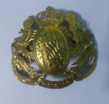 German Pickelhaube Brass Prussia Field Badge Wappen WORKING Prussian Helmet  picture