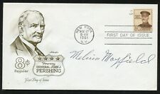 Melvin Mayfield d1990 signed autograph auto FDC MOH Recipient US Army WWII BAS picture