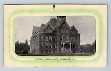 Cortland NY-New York, Central High School, c1913 Vintage Souvenir Postcard picture