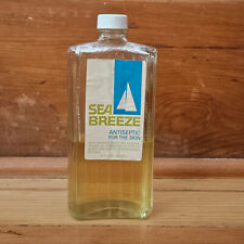 Vintage Sea Breeze Antisptic for Skin, 10 oz Glass Bottle, Partly Full picture