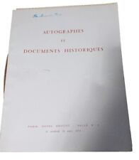 French Autograph Document Historical Catalog 1971 Hotel Drouot Paris picture