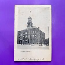 ERROR Post Office Olean New York Posted 1910 Allegany Postcard picture