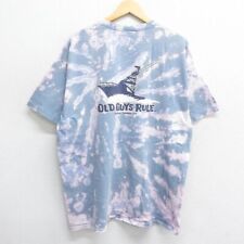 Xl/Used Short Sleeve Vintage T-Shirt Men'S 00S Old Guys Rule Ship Large Size Cot picture