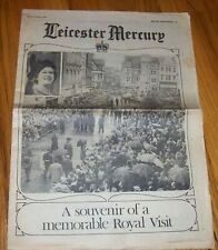 Leicester Mercury newspaper Royal Souvenir Edition 1980 Queen Elizabeth II visit picture