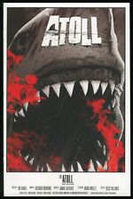 Atoll 1 B&W Variant Comic Great White Shark Attack Horror Hook Jaw Grizzlyshark picture