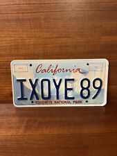 1980’s-90’s California Yosemite National Park Specialty License Plate 1X0YE89 picture