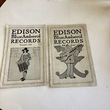 Edison Blue Amberol Records Nov. 1913 & 6th List Booklets, Memorabilia picture