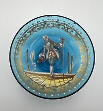 Murano Hand Painted Trinket/Vanity Dish ~ G. Giacobbe 3 3/4 in picture