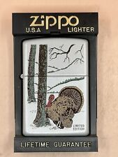 Vintage 1998 Turkey In Woods Wildlife Limited Edition Zippo Lighter NEW picture