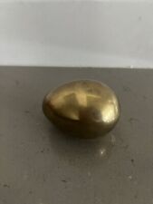 Vintage Solid Brass Egg Paperweight  picture
