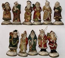 Vintage Set of 11 Santa Figurines From Around the World International Old RARE picture