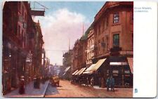 VINTAGE POSTCARD STREET SCENE AT BOLD STREET LIVERPOOL c. 1910s TUCK'S 