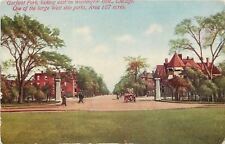 Chicago Illinois~Garfield Park Looking East on Washington Blvd~Gates~1913 picture