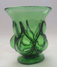 Vintage Mid Century Iron Glass 1960s Brutalist Green Caged pedestal glass  picture
