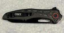CRKT 6290 THERO T.J. Schwar FOLDING KNIFE Black FRN with Carbon Fiber Brand New picture