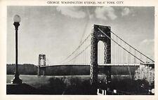 New York City NY, George Washington Bridge, Vintage Postcard picture