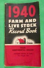 Vintage Continental Steel Corp. Farm & Livestock Record Book (1940) picture