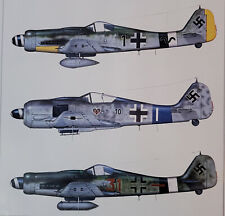 Bf109-G-2; FW190A-8; FW190D-9 - Bookplate Art Print by Jerry Crandall– MS15 picture