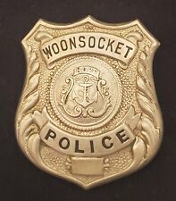 Vintage obsolete 1930s Woonsocket RI Police Badge picture