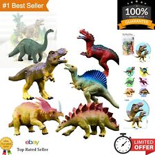 Realistic Dinosaur Figure Set - T-Rex, Stegosaurus, Monoclonius - Large Size ... picture