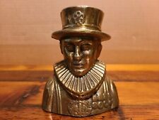 Vintage Brass Beefeater Yeoman Coin Bank - England - Solid Brass picture