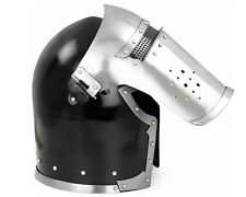 18g SCA Barbuta Helmet Medieval Knight Helmet Battle Ready Close Helmet picture