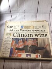 President Bill Clinton Vintage 1992 1993 Lot Of 3 Arkansas Newspapers picture