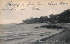 1908 Indian Neck,CT Beach Rotograph New Haven County Connecticut Postcard picture