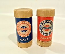 Vintage 1930's Northwest Airlines Logo Salt & Pepper Shakers Original Very RARE  picture