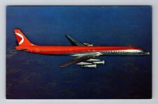 CP Air DC-8 Aircraft, Plane, Transportation, Antique Vintage Souvenir Postcard picture